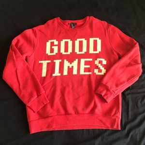 Good times red pullover from Forever 21 Men